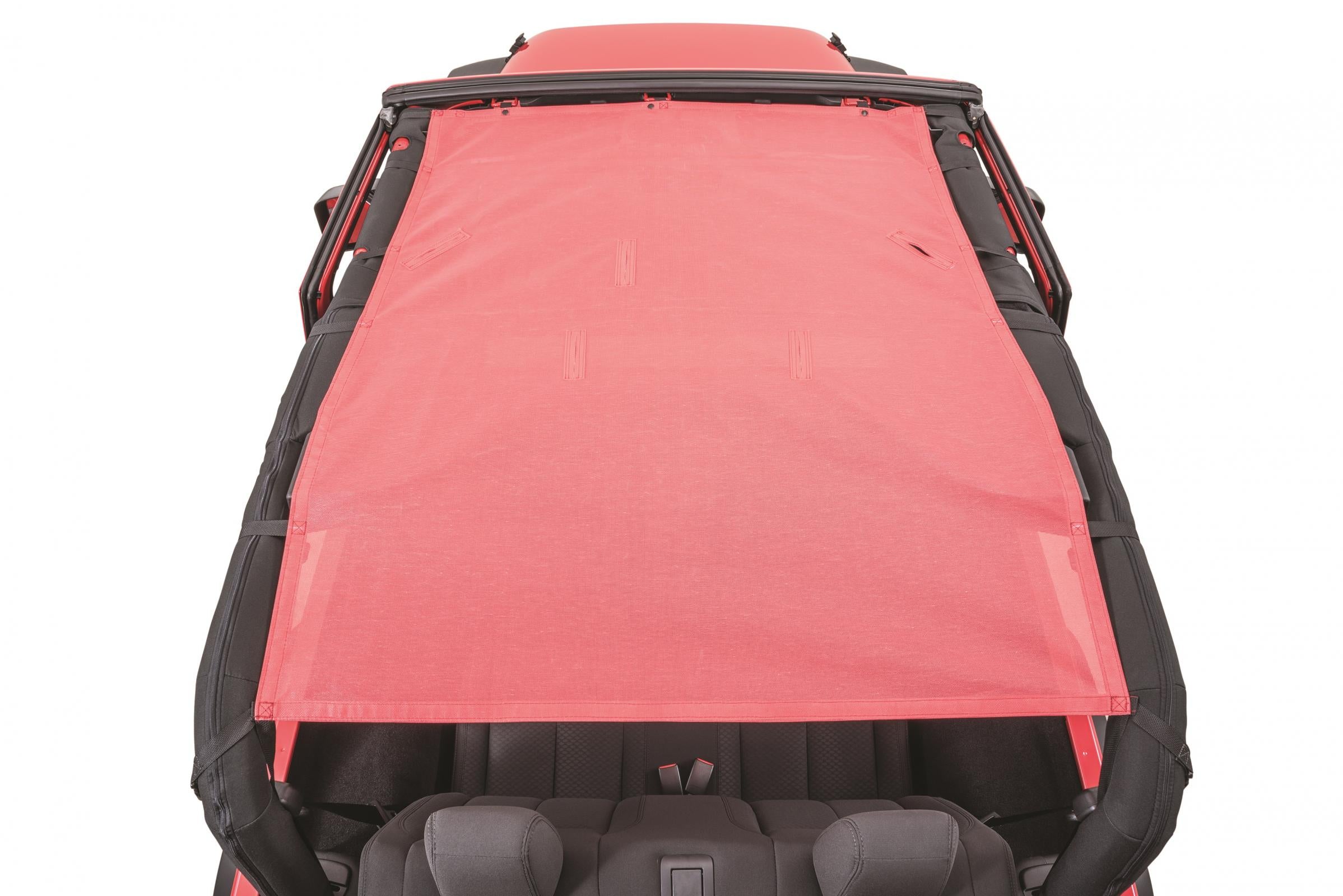 Jeep JK ShadeMaker Freedom Mesh Bimini Top Plus For 07-18 Wrangler JK 2 Door Black MasterTop