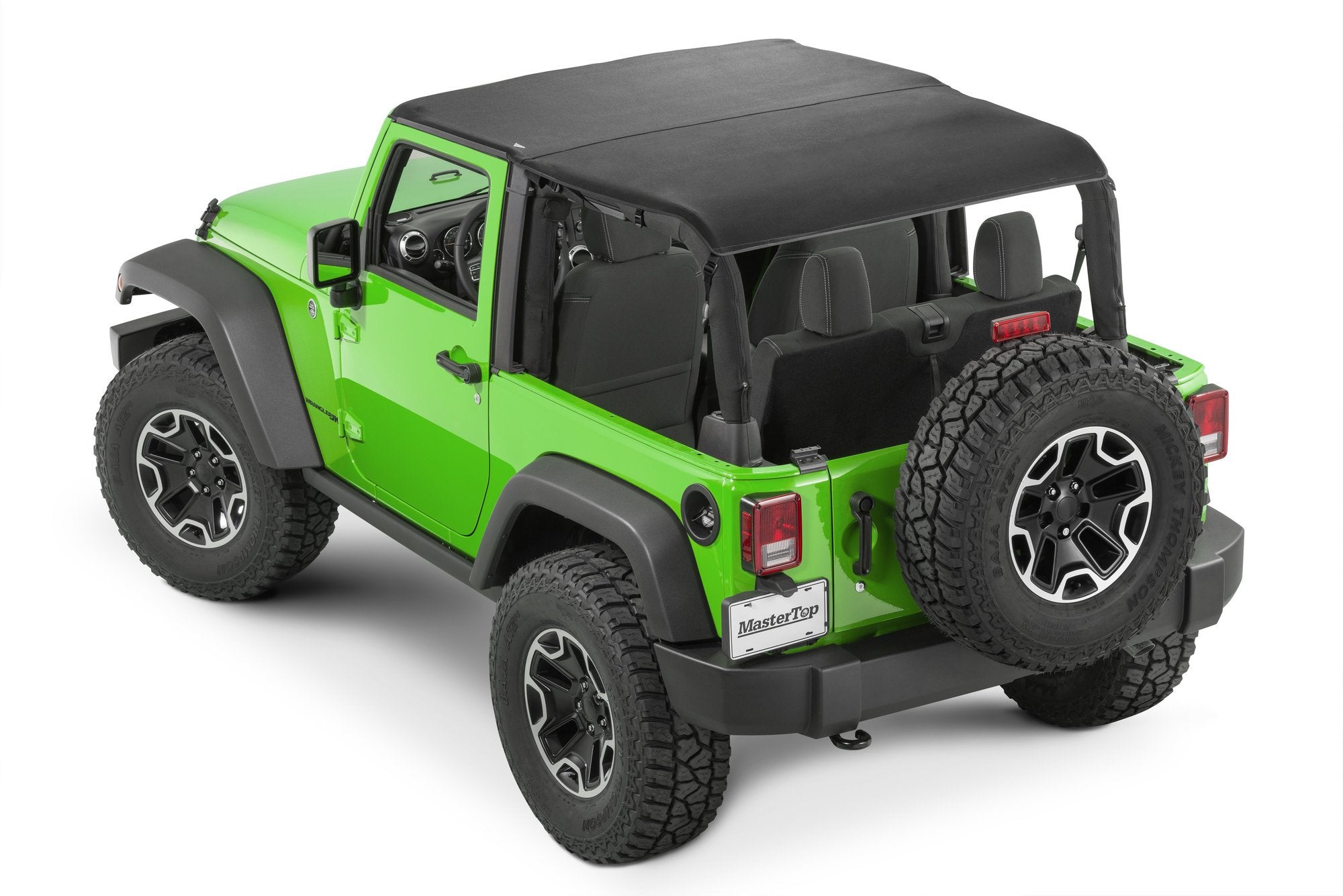 Jeep JK Cable Style Bimini Top Plus For 07-09 Wrangler JK 2 Door w/Header Includes Conversion MasterTwill MasterTop