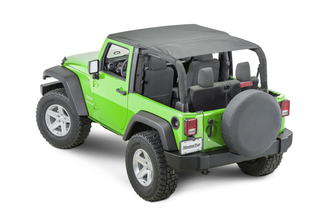 Jeep JK Bimini Top Plus For 07-18 Wrangler JK 2 Door Black Diamond MasterTop