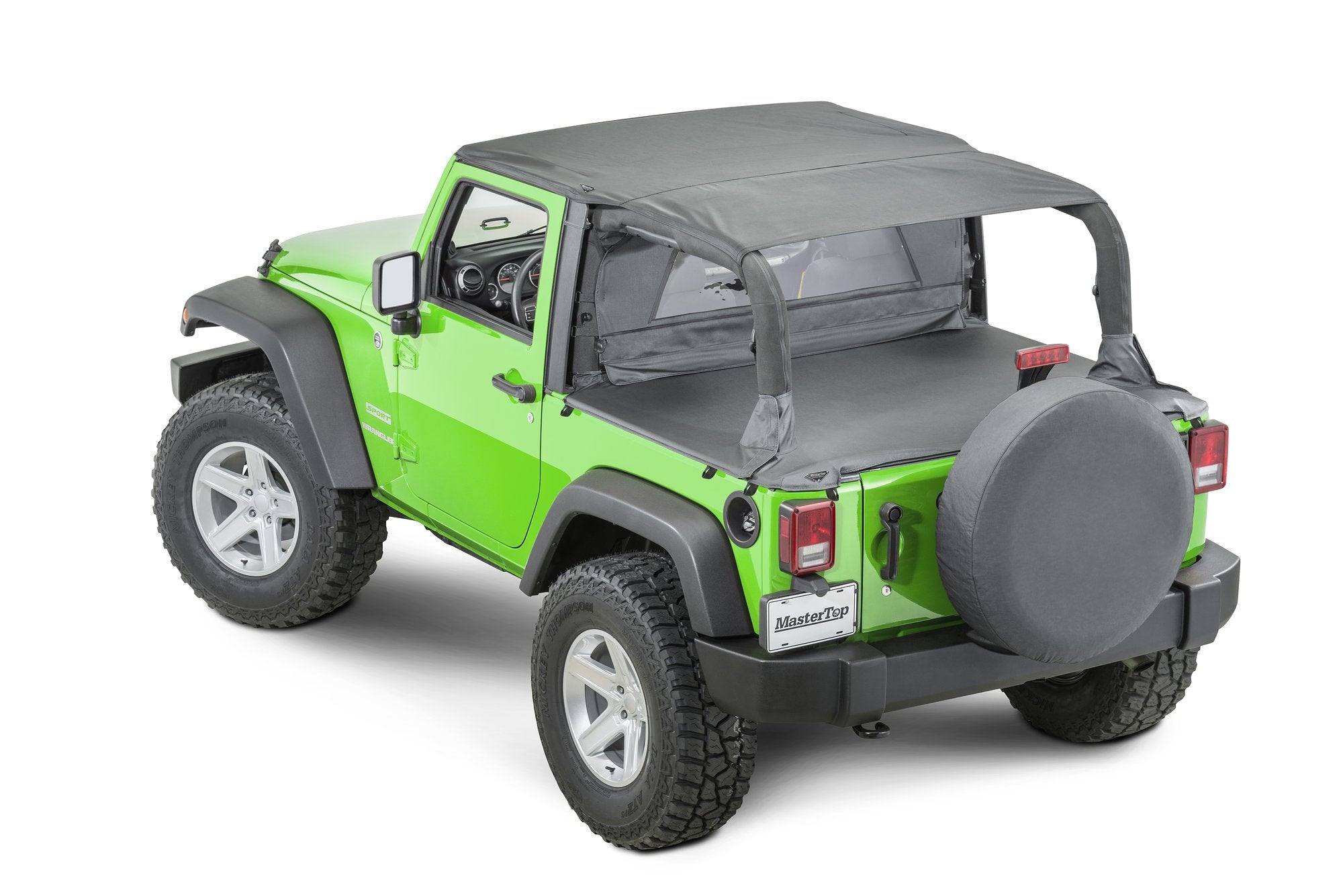 Jeep JK Bimini Top Plus For 07-18 Wrangler JK 2 Door Black Diamond MasterTop