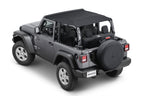 Bimini Top Plus with Integrated Grab Handle, 18-Present Jeep JL Wrangler 2 Door, MasterTwill MasterTop