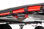 Bimini Top Plus with Integrated Grab Handle, 92-95 Jeep Wrangler, Black Diamond/Red GH MasterTop