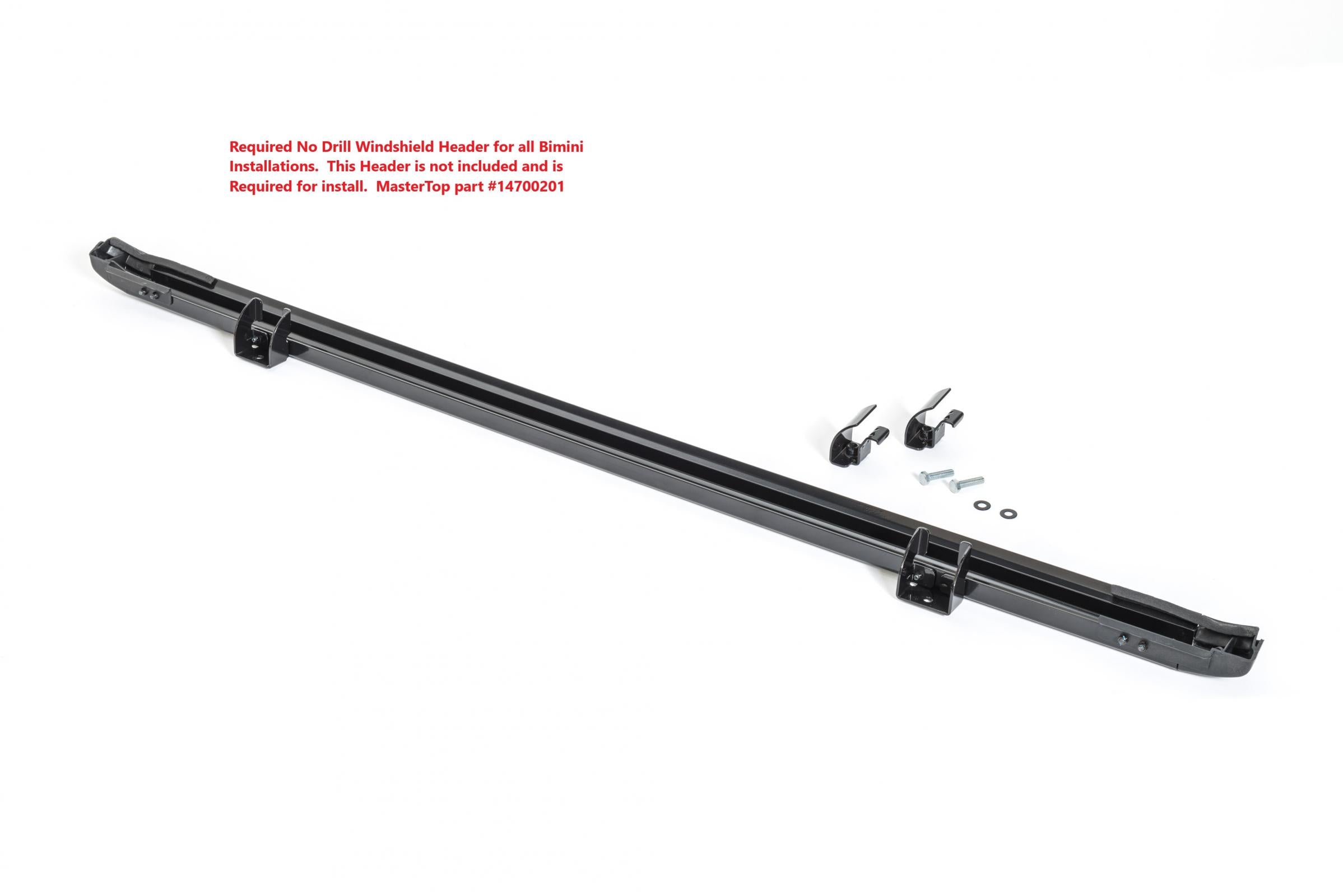 Bimini Top Plus with Integrated Grab Handle, 97-06 Jeep Wrangler, MasterTwill/Red GH MasterTop