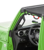 Bimini Top Plus with Integrated Grab Handle, 07-18 Jeep JK Wrangler 2 Door, Black Diamond/Red GH MasterTop