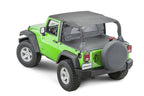 Jeep JK Zip Down WindStopper For 07- 18 Wrangler JK 2 Door Black Diamond MasterTop