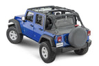 Jeep JK Zip Down WindStopper For 07- 18 Wrangler JK 4 Door Black Diamond MasterTop
