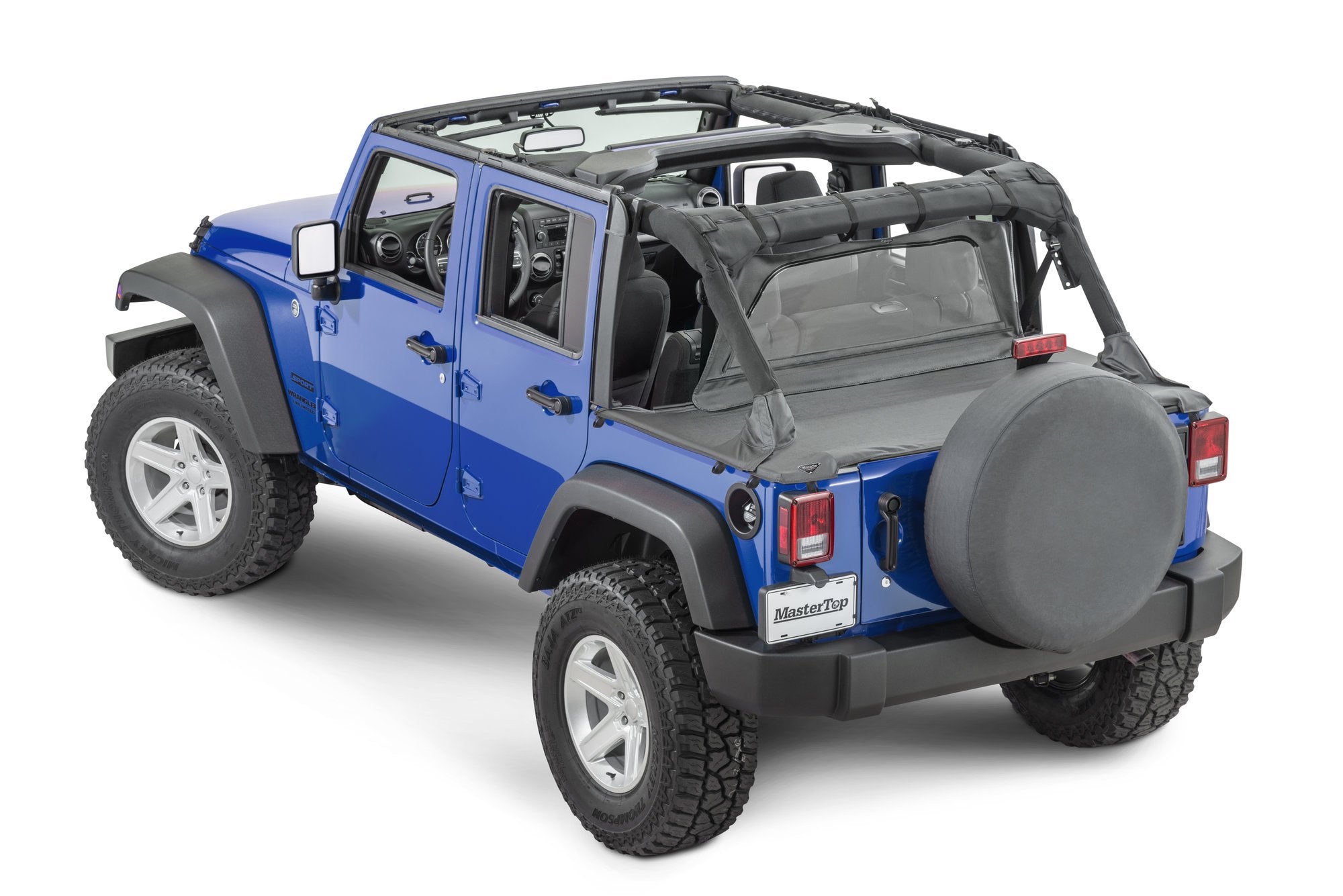 Jeep JK Zip Down WindStopper For 07- 18 Wrangler JK 4 Door Black Diamond MasterTop