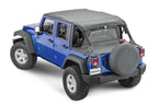 Jeep JK Zip Down WindStopper For 07- 18 Wrangler JK 4 Door Black Diamond MasterTop