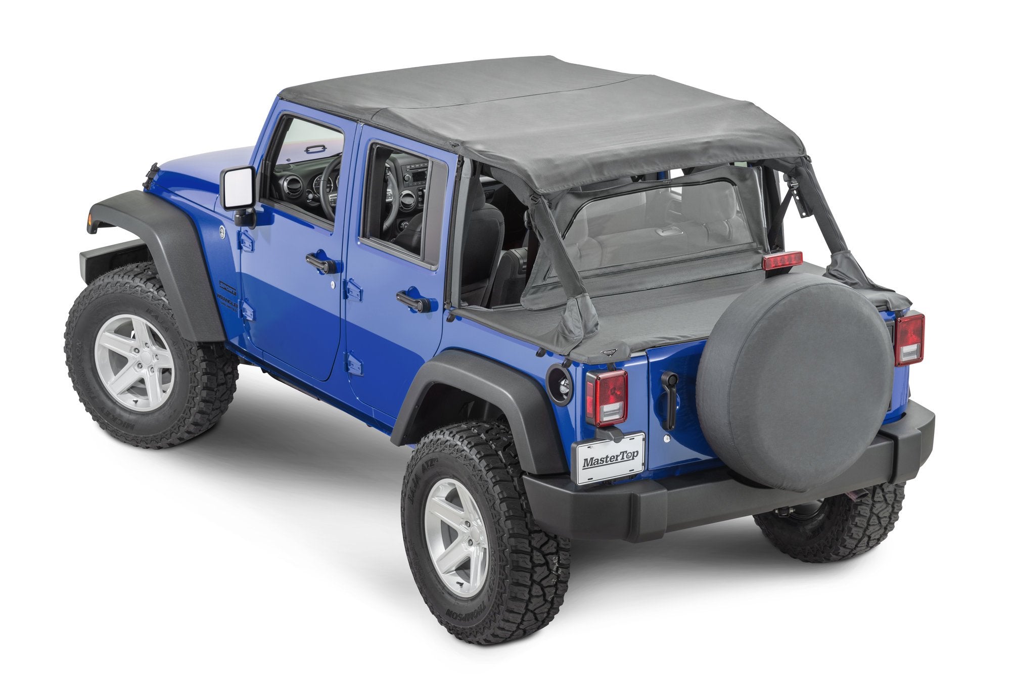 Jeep JK Zip Down WindStopper For 07- 18 Wrangler JK 4 Door Black Diamond MasterTop