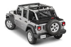 Jeep JL Regular Tonneau Cover 2 Piece Combo For 18-2024  Wrangler JLU 4Dr Hard Top Models MasterTwill Wind Stopper MasterTop
