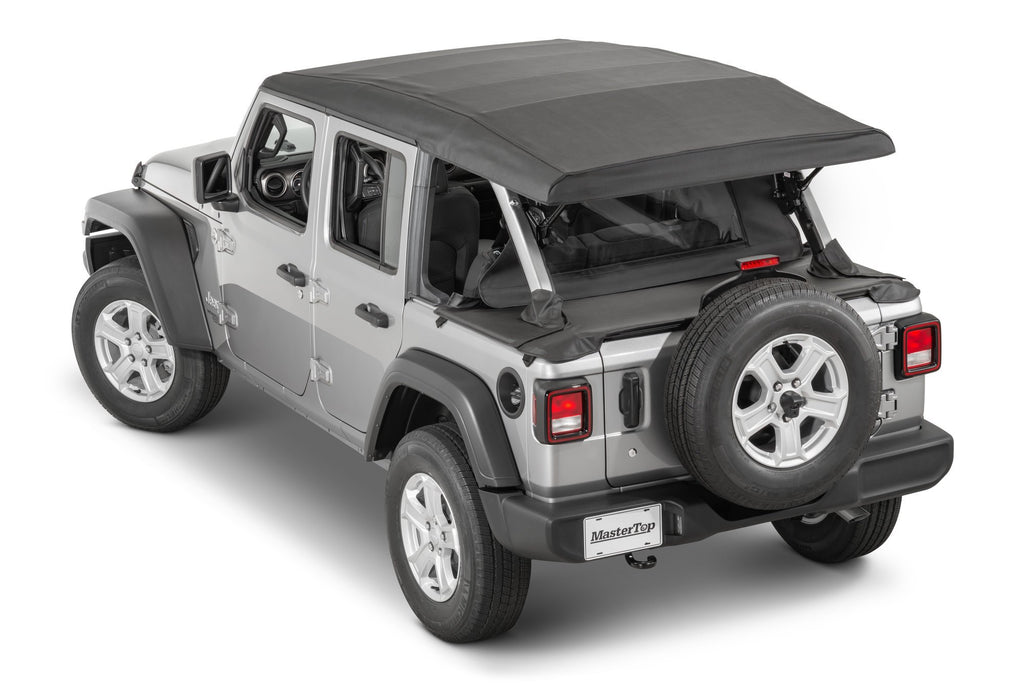 Jeep JL WindStopper/Tonneau Cover Combo 18-2024  Wrangler JL 4 Door Hard Top Black Diamond MasterTop
