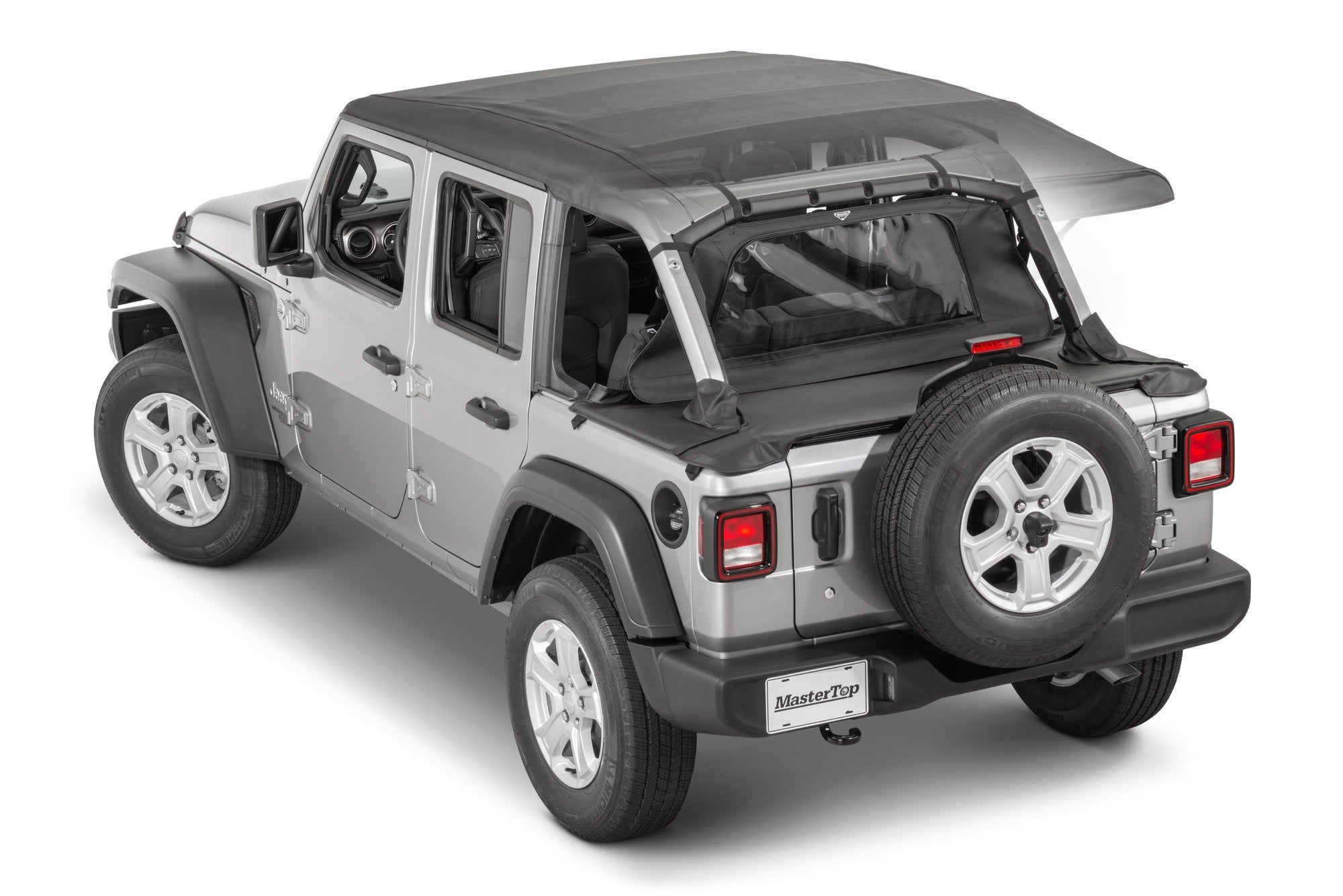 Jeep JL WindStopper/Tonneau Cover Combo 18-2024  Wrangler JL 4 Door Hard Top Black Diamond MasterTop