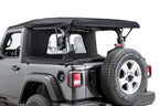 Wind Stopper Plus/Tonneau Cover Ultimate Combo 2018-2024  Jeep JL Wrangler 2Dr Soft Top Models Black Diamondl MasterTop
