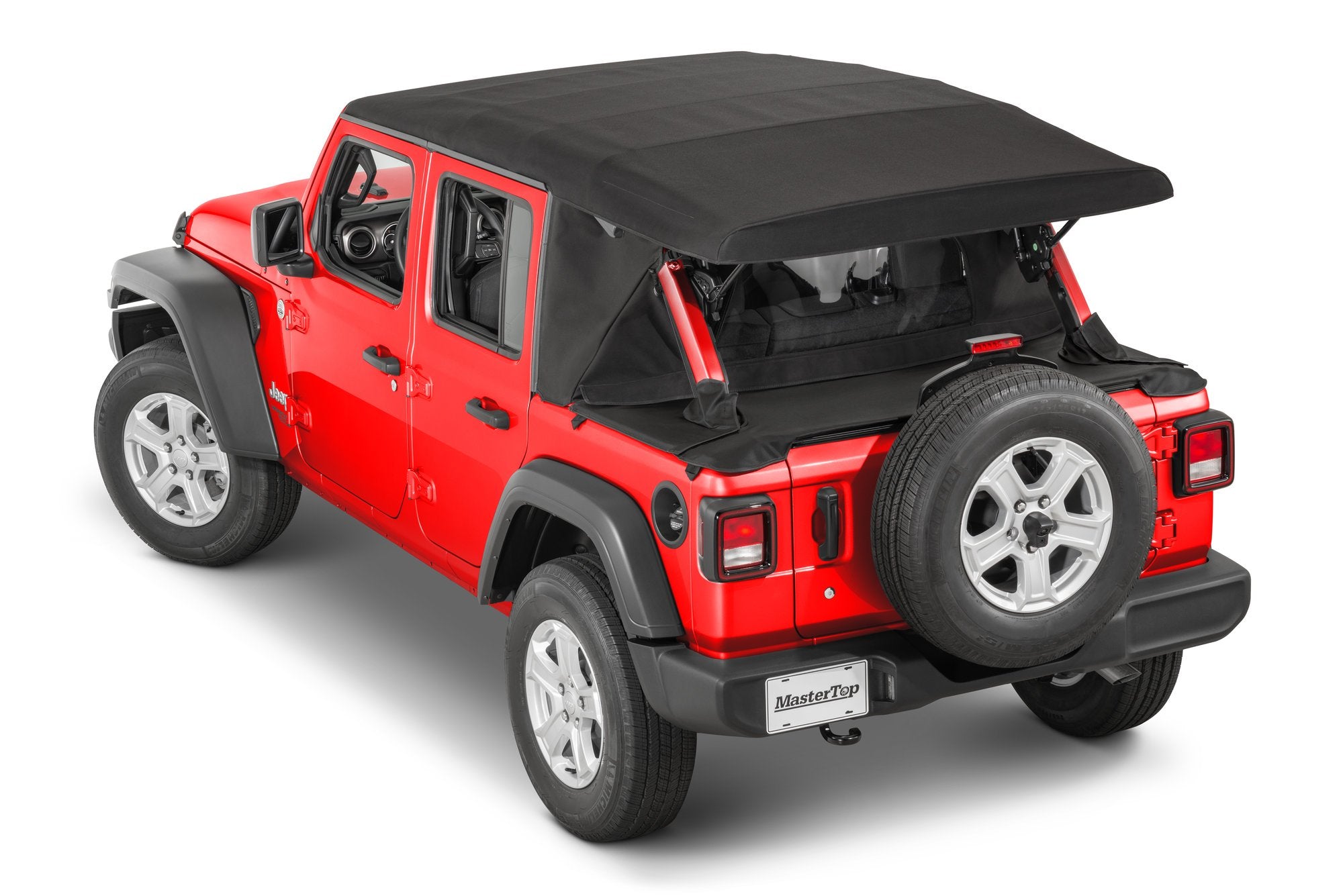 Wind Stopper Plus/Tonneau Cover Ultimate Combo 2018-2023 Jeep JLU Wrangler 4DrSoft Top Models MasterTwill