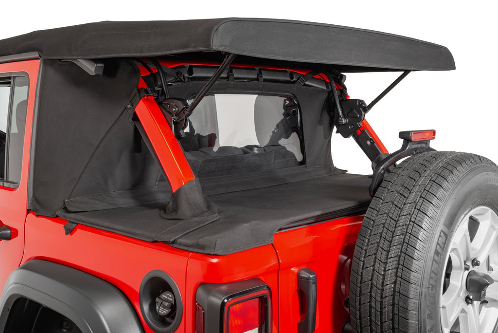 Wind Stopper Plus/Tonneau Cover Ultimate Combo 2018-2023 Jeep JLU Wrangler 4DrSoft Top Models MasterTwill