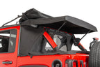 Wind Stopper Plus/Tonneau Cover Ultimate Combo 2018-2023 Jeep JLU Wrangler 4DrSoft Top Models Black Diamond