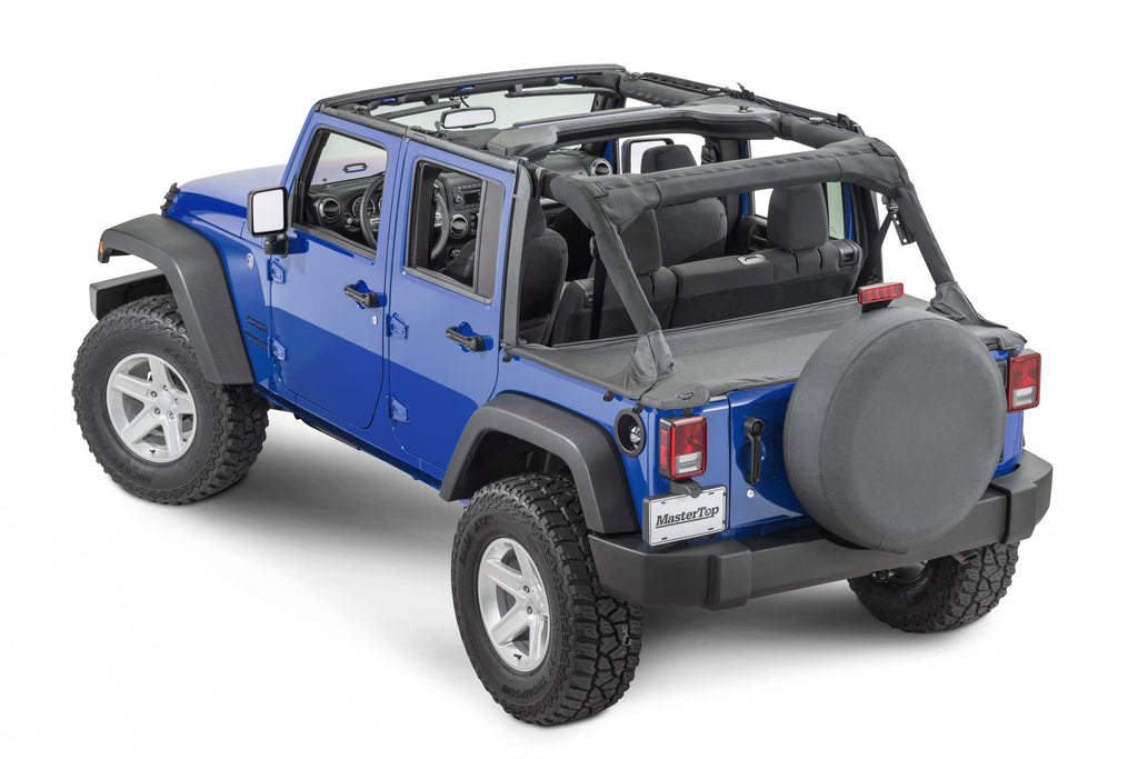 Jeep JK Tonneau Cover For 07-18 Wrangler JK 4 Door Black Diamond MasterTop