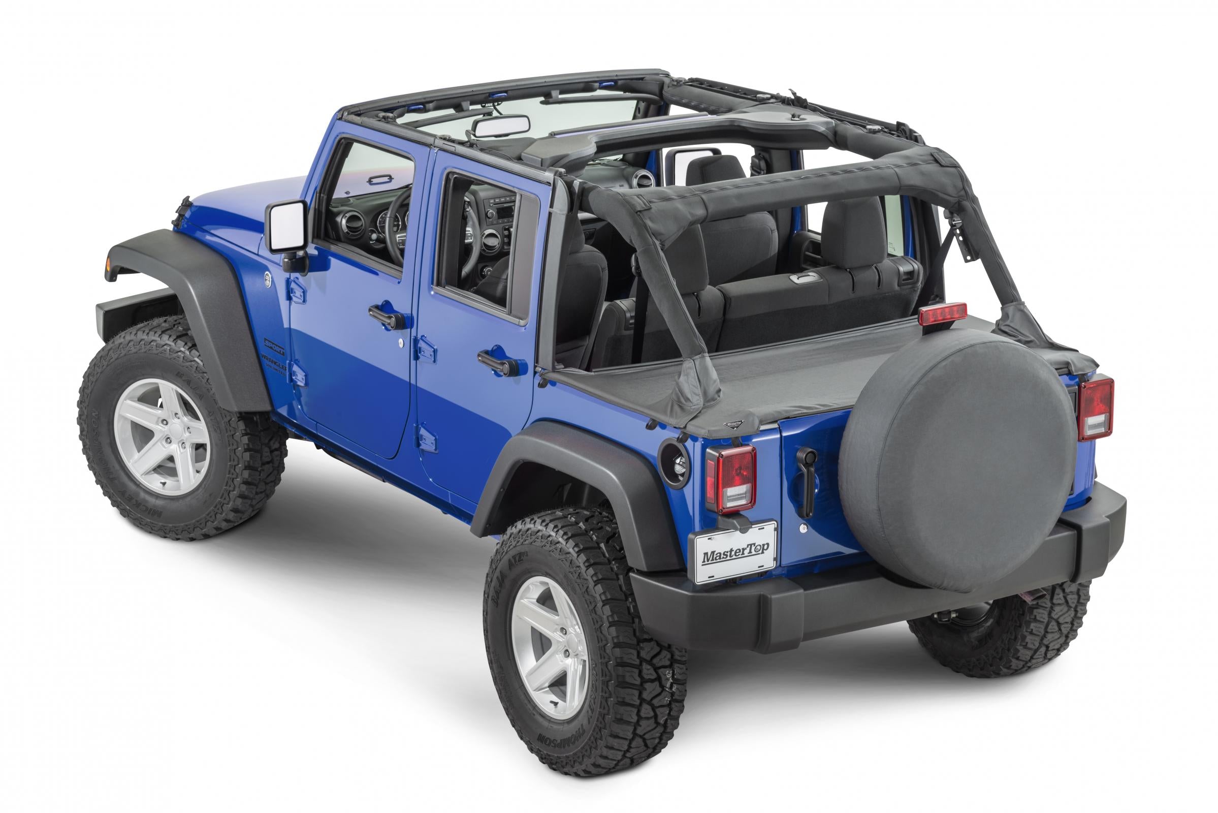 Jeep JK Tonneau Cover For 07-18 Wrangler JK 4 Door Black Diamond MasterTop