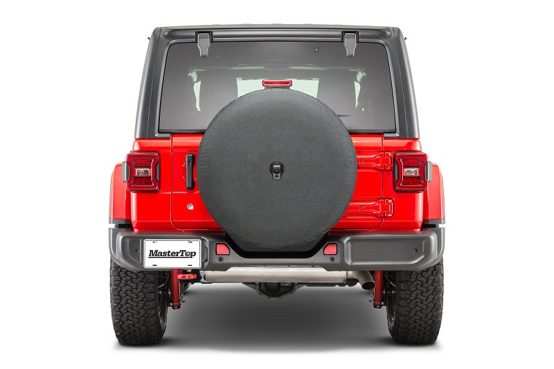 Jeep Wrangler JL Spare Tire Cover For 18-Pres Wrangler JL 33 inch 285/70R17 Black MasterTop