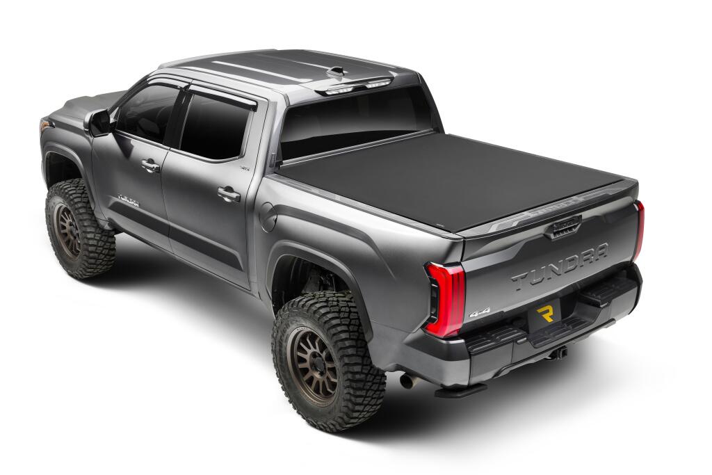 Pro X15 Tonneau Cover Black 2022-2026 Toyota Tundra 6 Foot 7 Inch Bed with Deck Rail System Truxedo