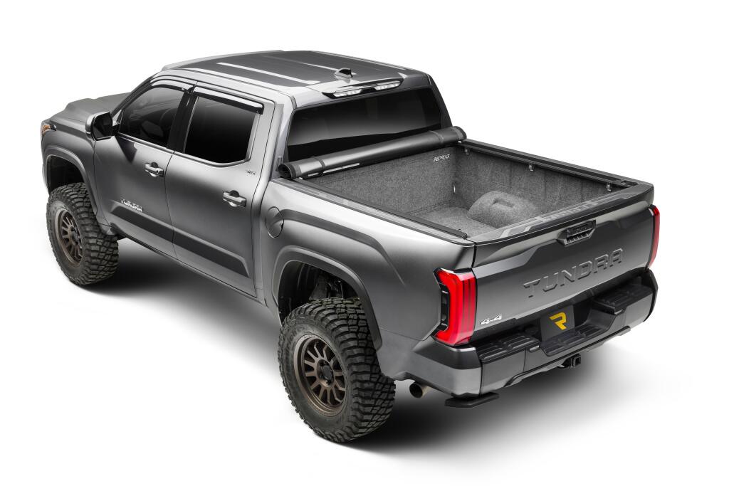 Pro X15 Tonneau Cover Black 2022-2026 Toyota Tundra 6 Foot 7 Inch Bed with Deck Rail System Truxedo