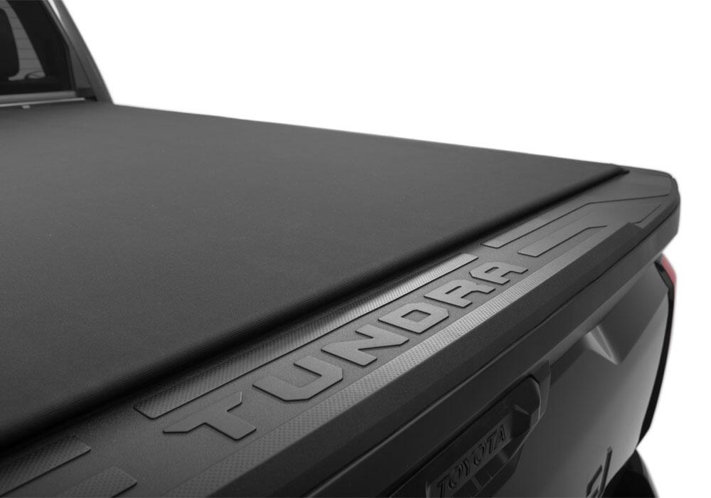 Pro X15 Tonneau Cover Black 2022-2026 Toyota Tundra 6 Foot 7 Inch Bed with Deck Rail System Truxedo