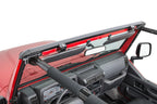 Jeep TJ No Drill Windshield Header For 97-06 Wrangler TJ Black MasterTop