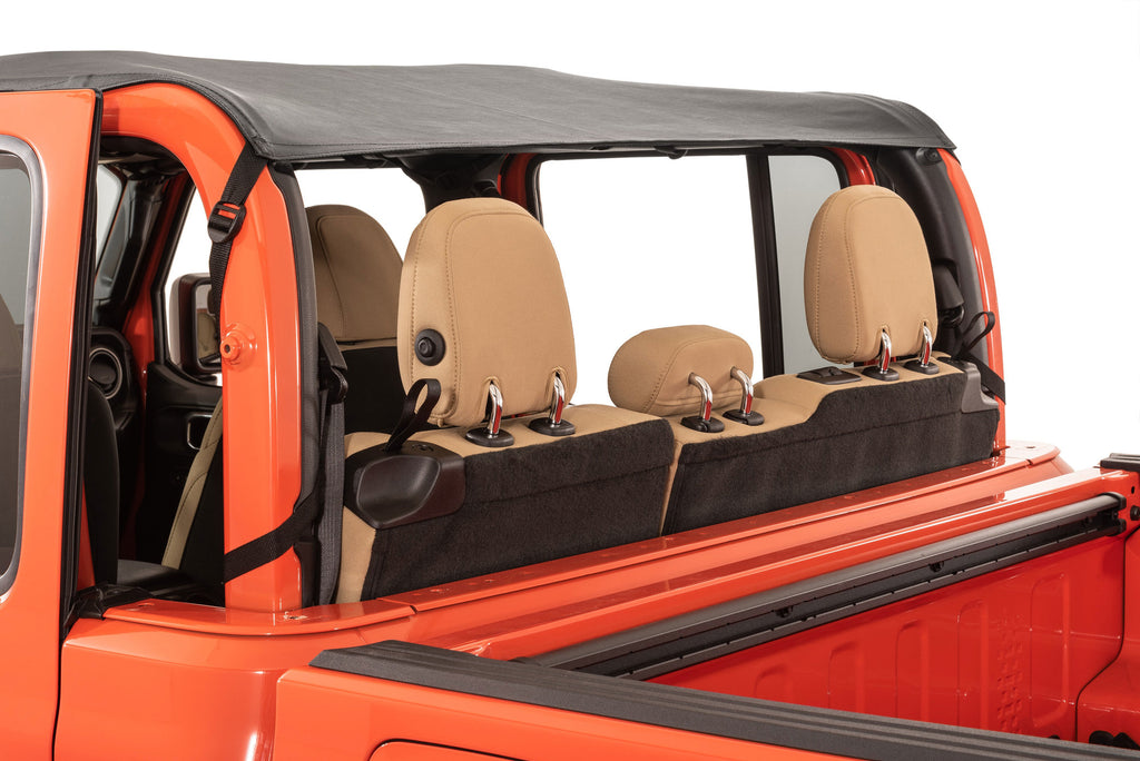 Bimini Top Plus/Wind Stopper Combo2020-2023 Jeep JT Gladiator 4Dr MasterTwill