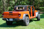 Bimini Top Plus with Integrated Grab Handles/Wind Stopper Combo 20-Present Jeep JT Gladiator 4 Door, MasterTwill MasterTop