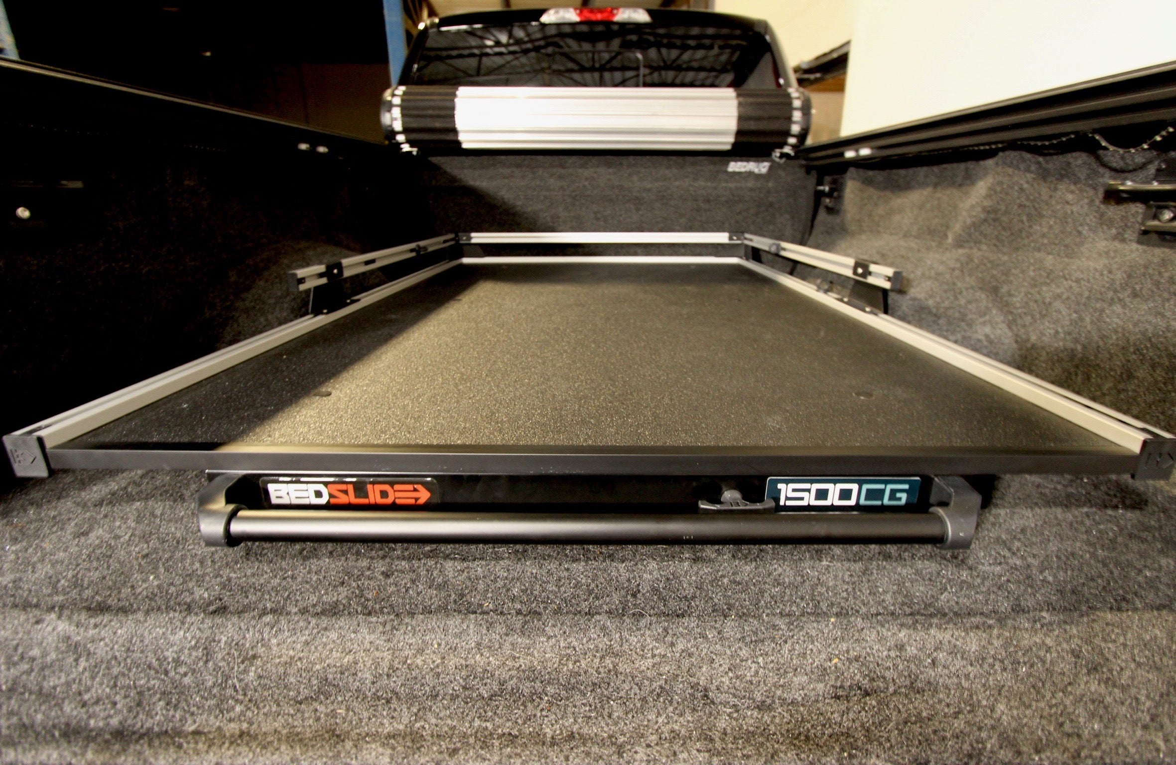 BedSLIDE 5 5 FT Super Short Bed/Chevy Silvrado Crew Cab Ford F150 Crew Cab Ford Raptor Dodge 5 7 FT Short Beds 75 Percent Ext 1500lbs Contractor65X48 Inch