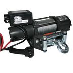 4,400 LB Trailer/Utility Winch 55 Ft Wire Rope Roller Fairlead Mount Plate Bulldog Winch