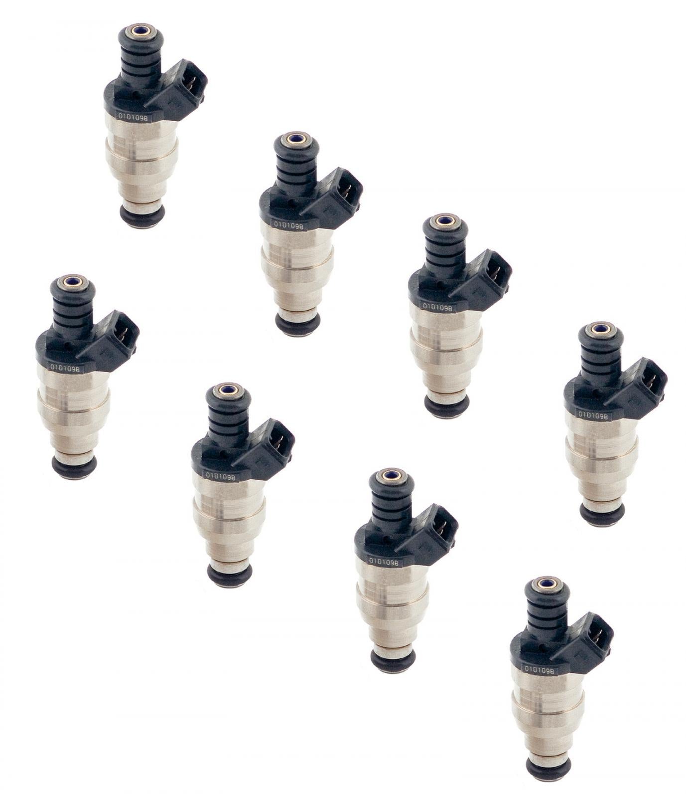 Fuel Injectors 32 Lb/Hr Ev1 / Minitimer High Impedance Set Of 8 Injectors ACCEL