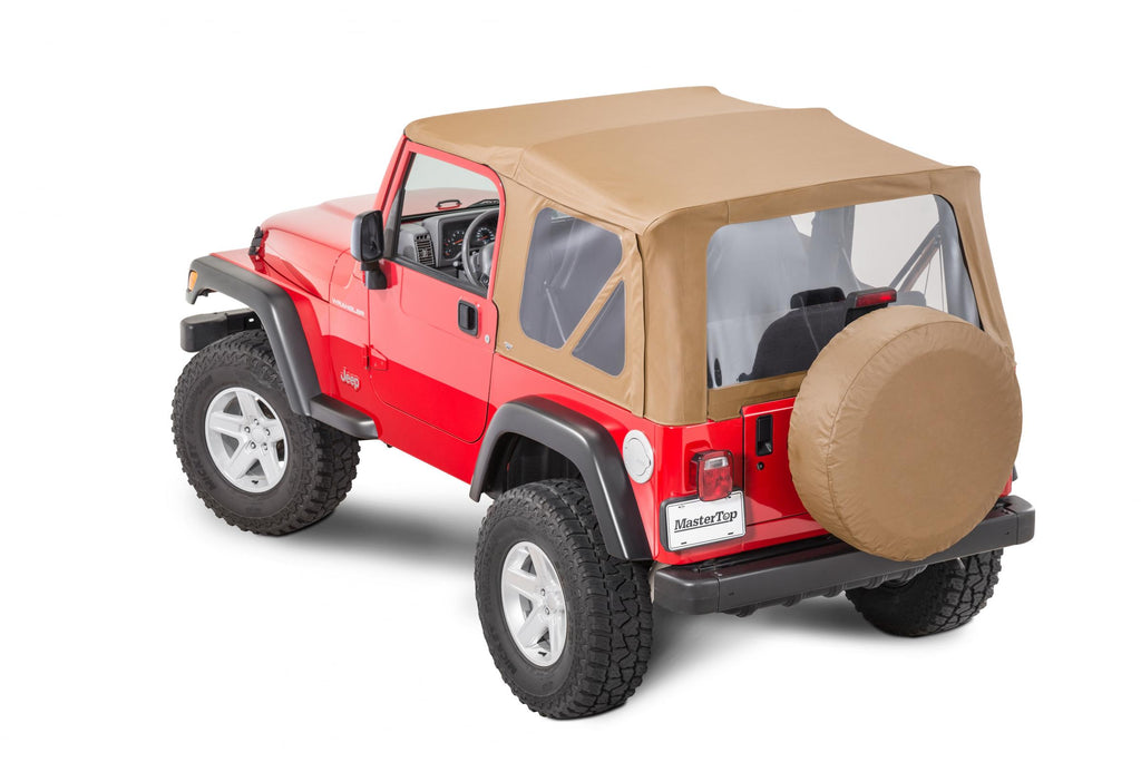 Jeep TJ Replacement Top No Doorskins Clear Glass For 97-06 Jeep Wrangler TJ Spice Diamond MasterTop