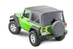 Jeep JK Replacement Top No Doorskins Tinted Glass For 07-12 Jeep Wrangler JK 2 Door Black Diamond MasterTop