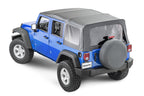 Jeep JK Replacement Top No Doorskins Tinted Glass For 07-09 Jeep WranglerJK 4 Door Black Diamond MasterTop