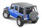 Jeep JK Replacement Top No Doorskins Tinted Glass For 07-09 Jeep WranglerJK 4 Door Black Diamond MasterTop