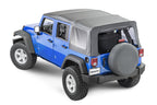 Jeep JK Replacement Top No Doorskins Tinted Glass For 07-09 Jeep WranglerJK 4 Door Black Diamond MasterTop