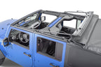 Jeep JK Replacement Top No Doorskins Tinted Glass For 10-18 Jeep Wrangler JK 4 Door Black Diamond MasterTop