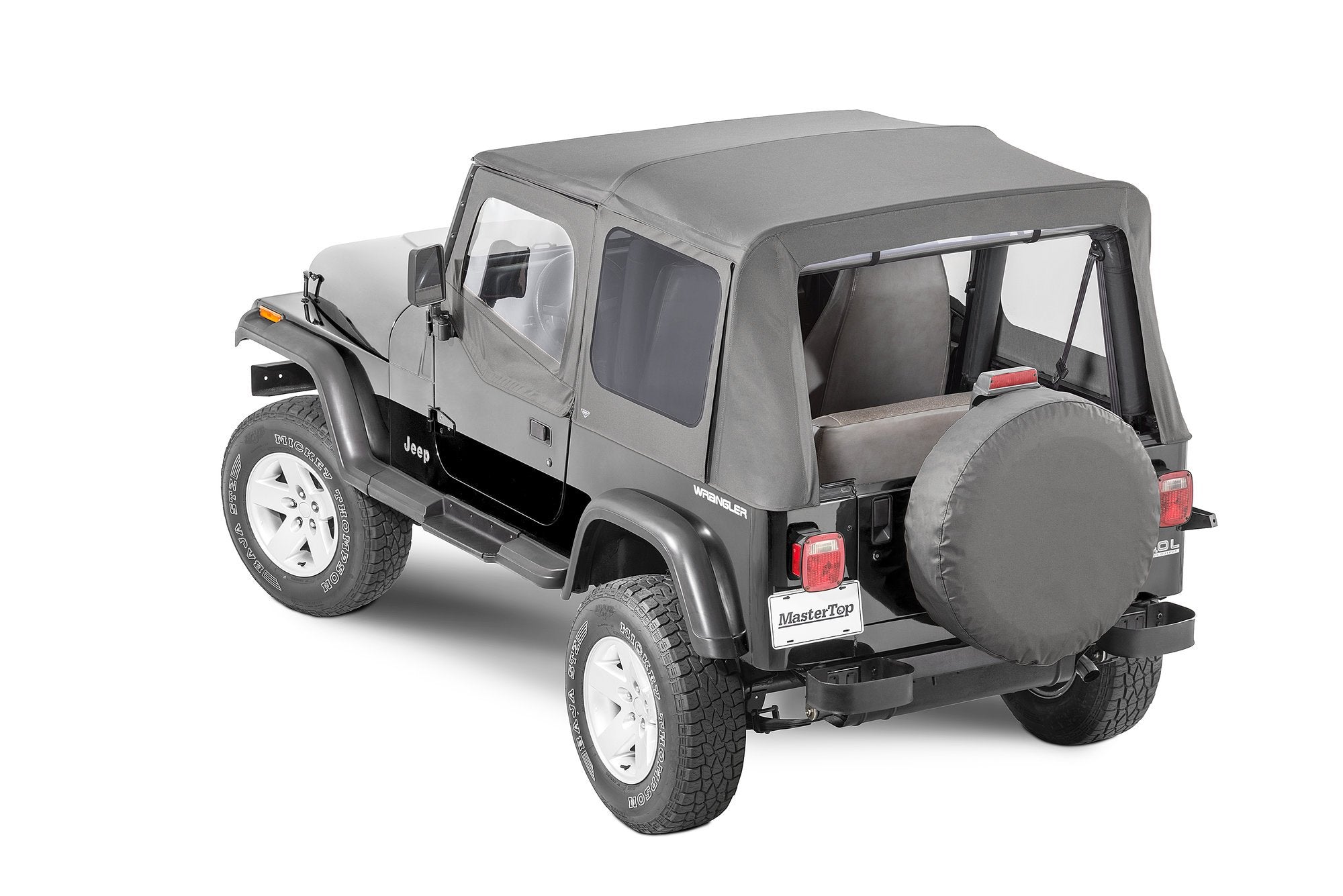 Jeep YJ Replacement Top With Door Skins Tinted Glass For 88-95 Jeep Wrangler YJ Black Diamond MasterTop