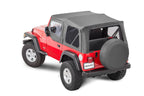 Jeep TJ Replacement Top With Doorskins Tinted Glass For 97-06 Jeep Wrangler TJ Black Diamond MasterTop
