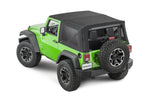 Jeep JK Replacement Top Tinted Glass 07-12 Wrangler JK 2 Door Black MasterTwill MasterTop