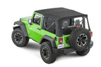 Jeep JK Replacement Top Tinted Glass 07-12 Wrangler JK 2 Door Black MasterTwill MasterTop