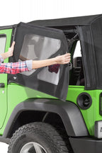 Jeep JK Replacement Top Tinted Glass 07-12 Wrangler JK 2 Door Black MasterTwill MasterTop
