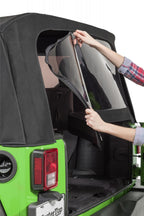 Jeep JK Replacement Top Tinted Glass 13-18 Wrangler JK 2 Door Black MasterTwill MasterTop