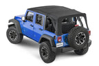 Jeep JK Replacement Top Tinted Glass 10-18 Wrangler JK 4 Door Black MasterTwill MasterTop