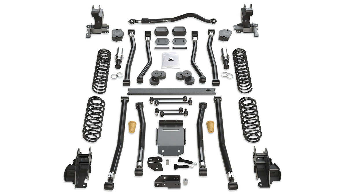18-Up Wrangler JL 4 Door 4.5 Inch Alpine RT4 Long Arm Suspension System No Shocks TeraFlex