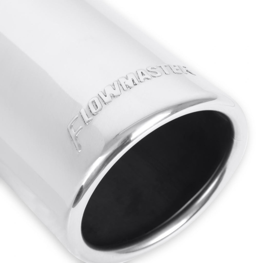 Exhaust Tip Exhaust Tip 3.00 Inch Rolled Angle Polished SS Fits 2.50 Inch Tubing Clamp On Flowmaster