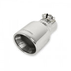 Exhaust Tip Exhaust Tip 4.00 Inch Rolled Angle Polished SS Fits 2.50 Inch Tubing Clamp On Flowmaster