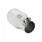 Exhaust Tip Exhaust Tip 4.00 Inch Rolled Angle Polished SS Fits 2.50 Inch Tubing Clamp On Flowmaster