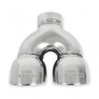 Exhaust Tip Exhaust Tip Dual 3.5 Inch Rolled Angle Polished SS Fits 2.50 Inch Tubing-Weld On Flowmaster